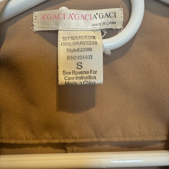 Open Blazer Khaki color - Picture 2 of 3